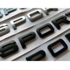 Black Red Chrome Silver Letters SPORT Trunk Emblems Symbols Badges Sticker