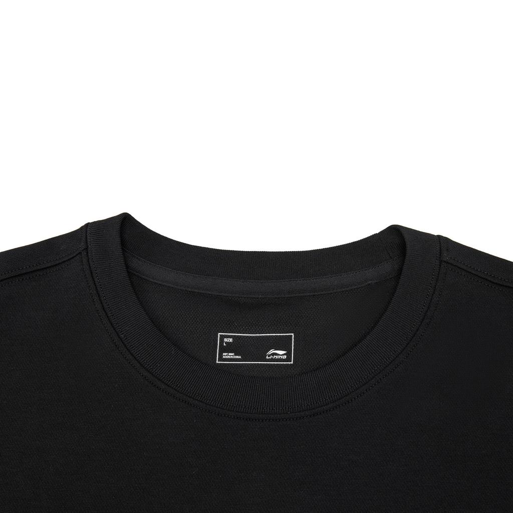 Li-Ning Round Neck Pattern Letter Couple Short Sleeve T-Shirt Unisex Tops ATSW295-2