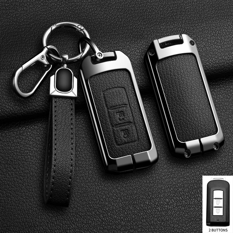 Alloy Car Key Cover Case Holder for Mitsubishi Outlander L200 ASX EVO Lancer Pajero Eclipse Cross Attrage Mirage L400 Shell
