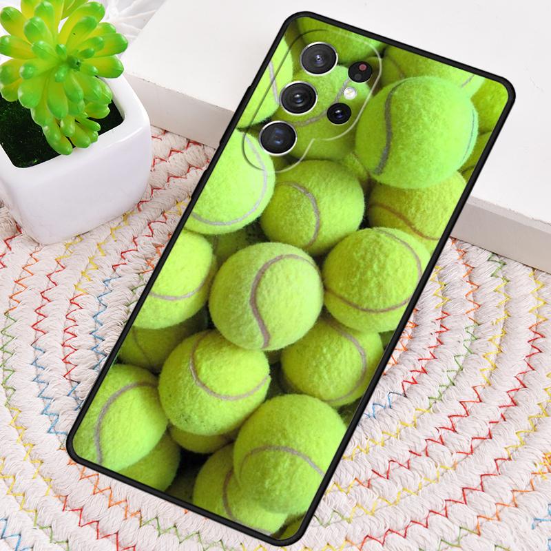 Green Tennis Balls Accessories Silicone Phone Case For Samsung Galaxy Note 10 Pro S26 S25 S24 S23 S22 S21 Plus Ultra Capa Cover