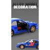 1/32 Subaru Impreza WRX STI Alloy Sports Car Model Diecasts Metal Racing Vehicles Car Model Simulation Sound Light Kids Toy Gift