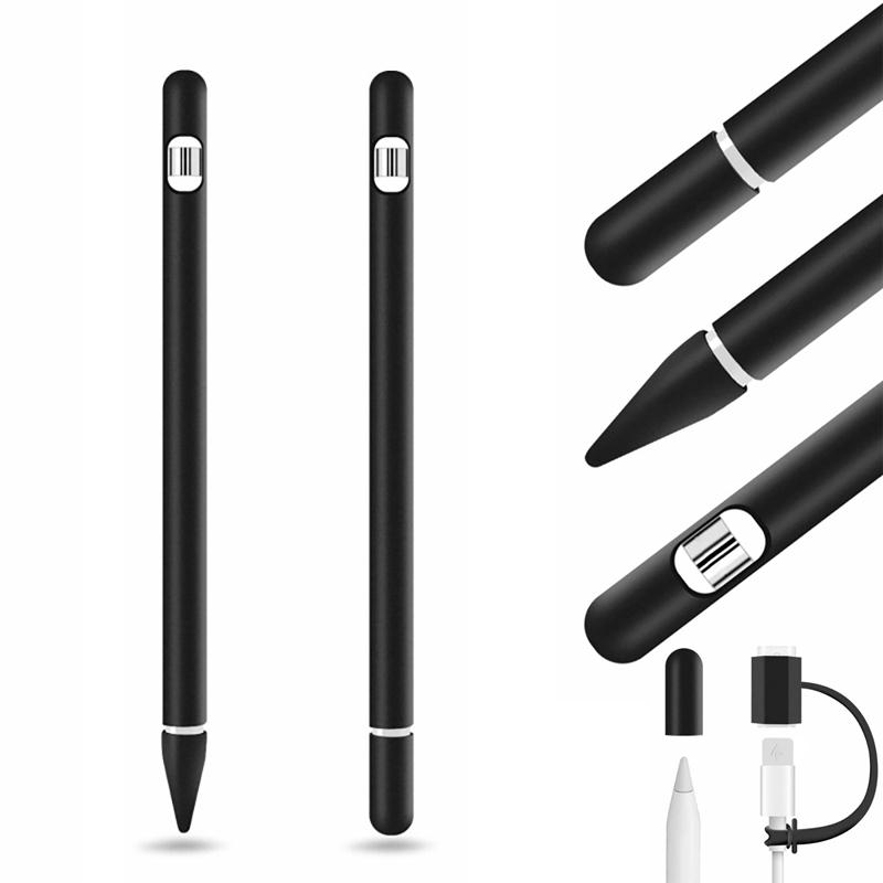 4 IN 1 Silicone Pencil Cover For Apple Pencil 1st Generation Smart Stylus Protective Case Accessories For Apple Pencil 1 Cover
