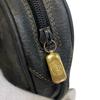GUCCI 066 Old Gucci pochette Shelly line GG pattern leather Shoulder Bag gray leather Women Used