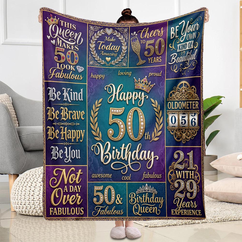Süße Decken zum 18. Geburtstag eignen sich für Wohnzimmer und sind somit eine ideale Wahl für Reisen im Freien und als Geschenke.