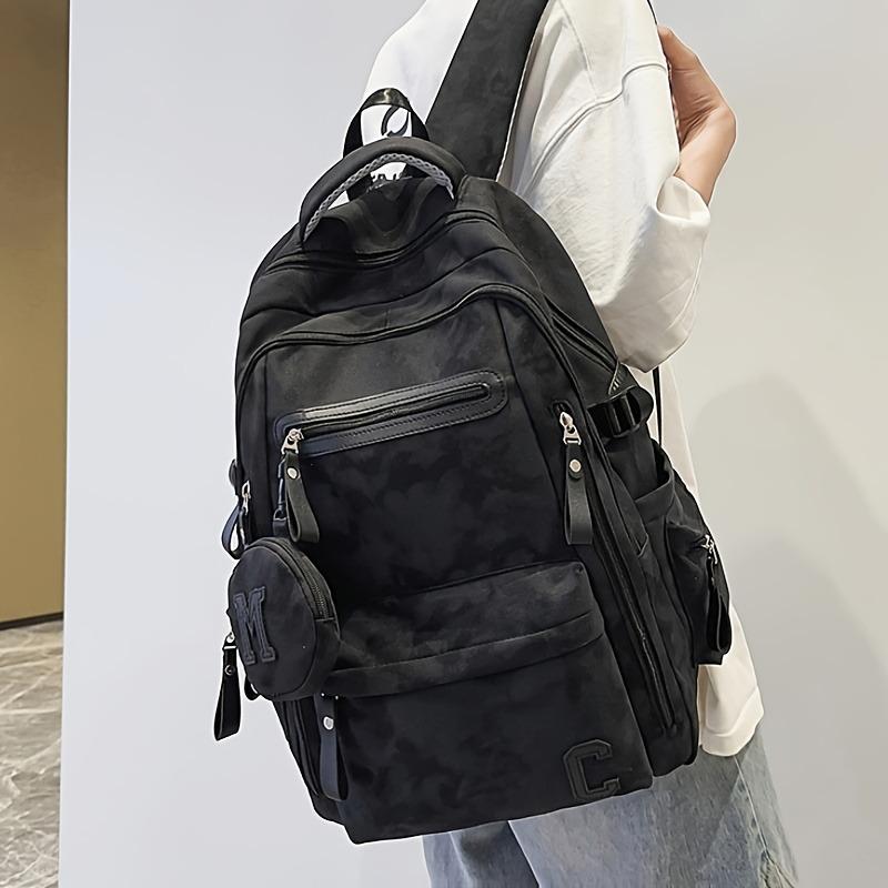 Trendy Unisex Backpacks Water-Resistant Daypacks with Multiple Pockets Large Capacity Rucksacks for Travel & College