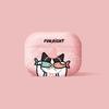Pink Shy Cat Cartoon Case for AirPods Pro