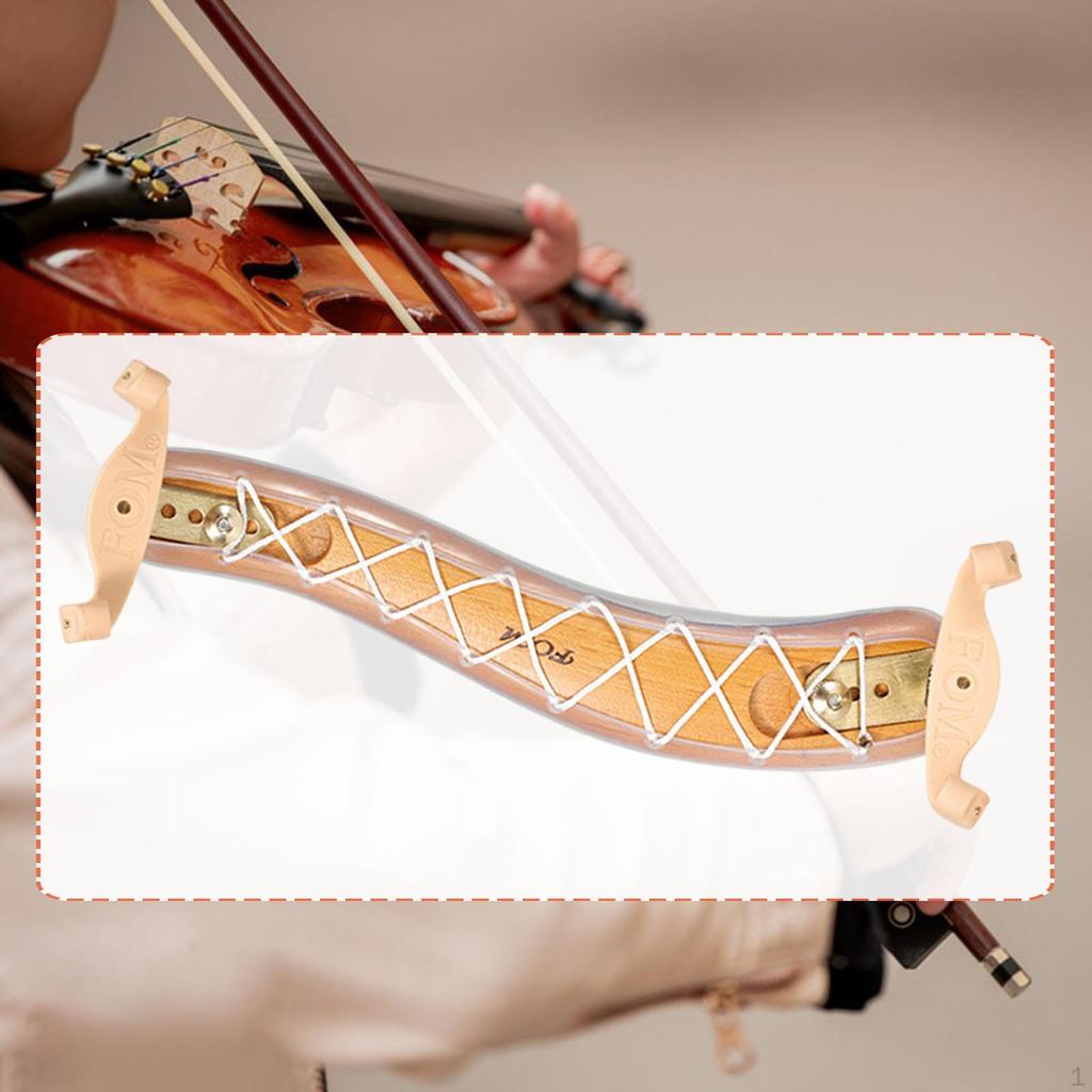 Geige Schulterstütze Musikinstrument Zubehör Holz Drehbar Gummi Füße Stütze