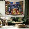 Fairyland Wonderland Wall Tapestry Aesthetic Wall Hanging Printed Fabric Blanket Decorative Tapestries for Bedroom Living Room Home Decor