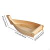 Sushi Boat Serving Tray Container Japanese Style Desserts Holder Plate Wood for