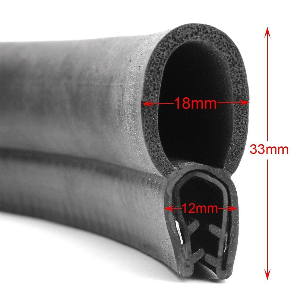 Universal 3M Car Door Rubber Weather Seal Hollow Strip Weatherstrip Sealing
