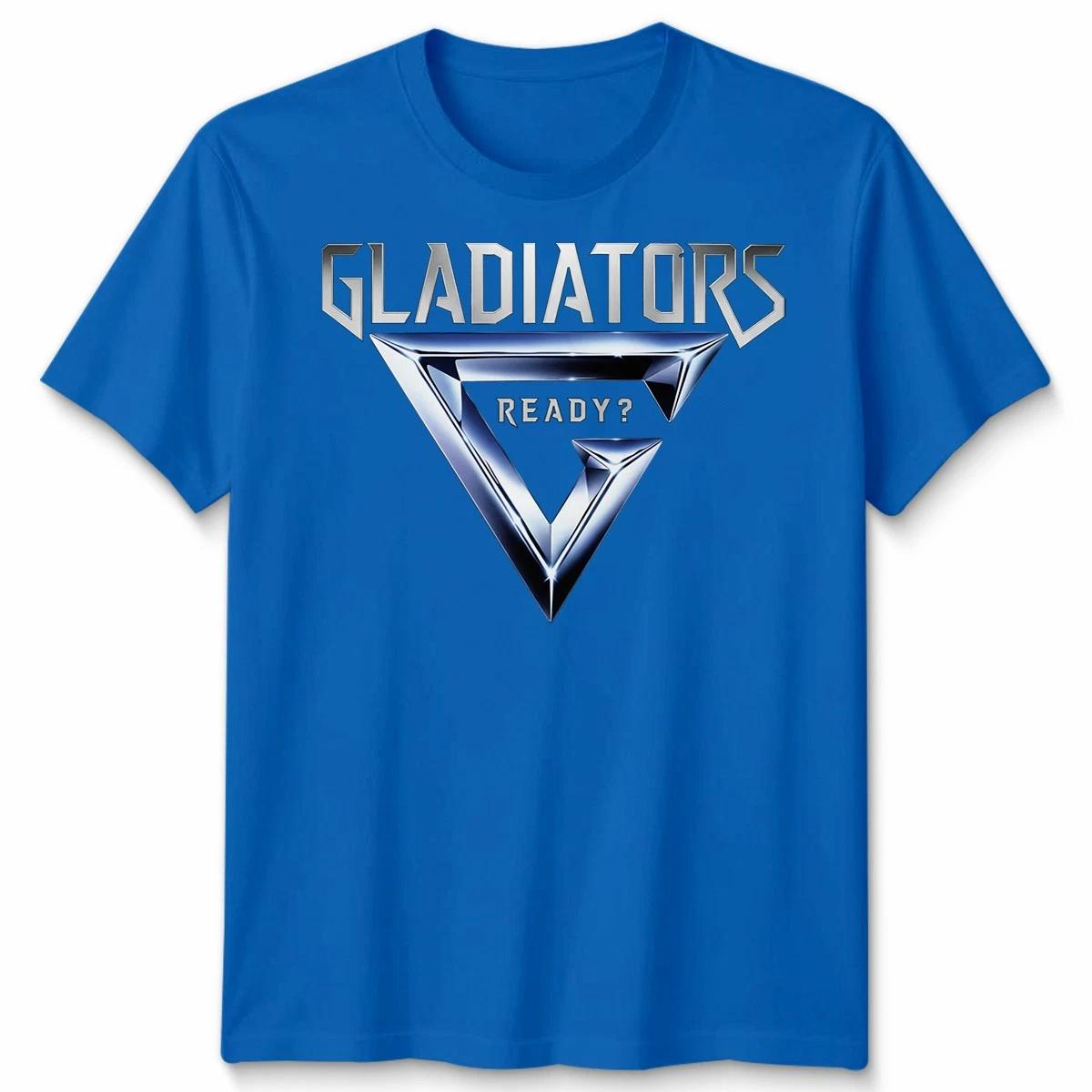 

Gladiators Ready T shirt Adults 90s TV Action Sports Game Show Men Women Tee S