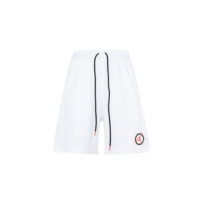 Flight MVP Logo Print Knit Sports Shorts Men Bottoms White DX9723-100