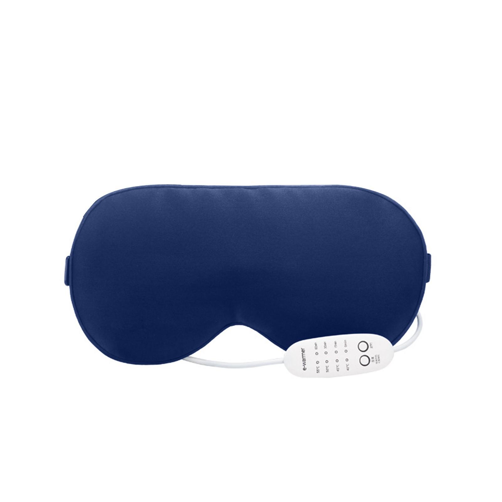 

Маска для глаз с подогревом, USB-маска для глаз для сухих глаз с контролем температуры и таймером, теплый компресс для глаз, грелка для сна One Size тёмно-синий