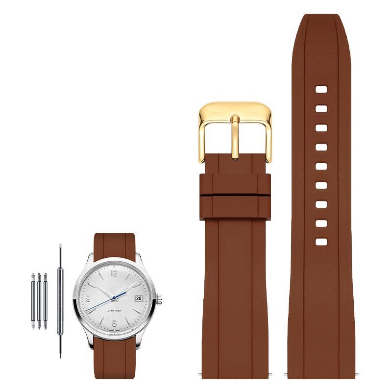 High quality fluororubber strap for Tissot Rado Rolex Tudor Jaeger series watchband quick release silicone watch strap 20mm