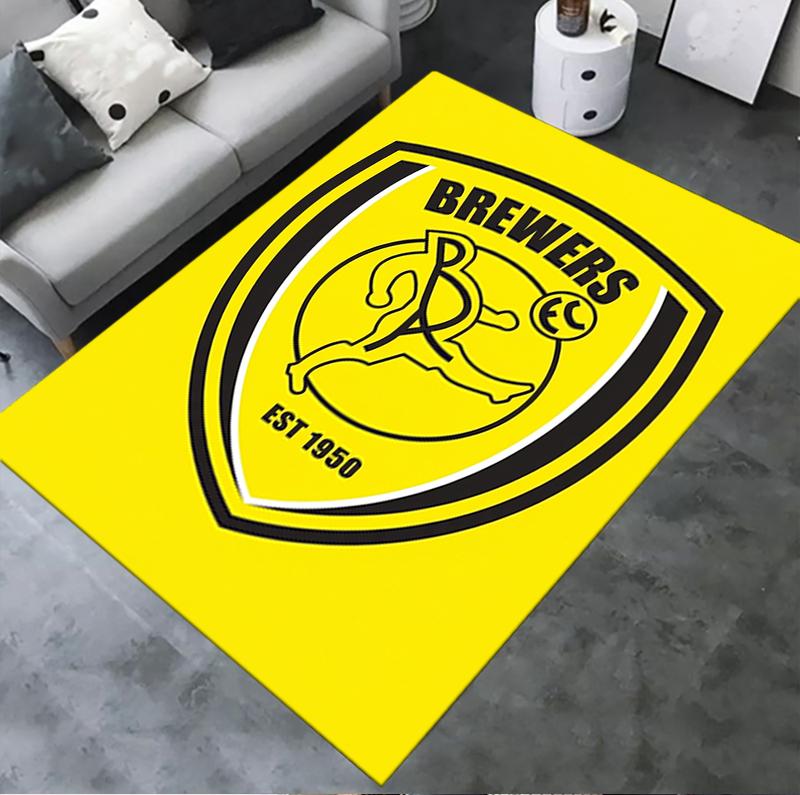 Burton Albion FC Teppich für Wohnzimmer Schlafzimmer Zuhause Sofadekoration Kinderspiel Rutschfeste Bodenmatte