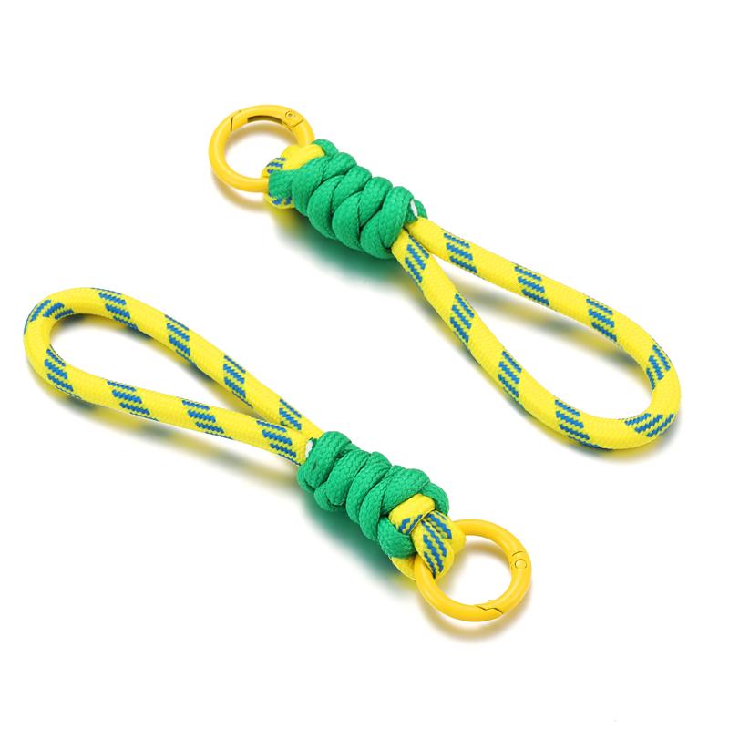 Creative Hand Woven Keychain For Mobile Phone Lanyard Anti Lost Knot Rope Strap Key Ring Men Women Car Key Holder Key Accessory