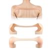 Silicone Shoulder Pads Transparent Hidden Cushions Anti-slip Removable Compatible Shirts Blouses Reduces Irritation Unisex (Light Skin Tone L)