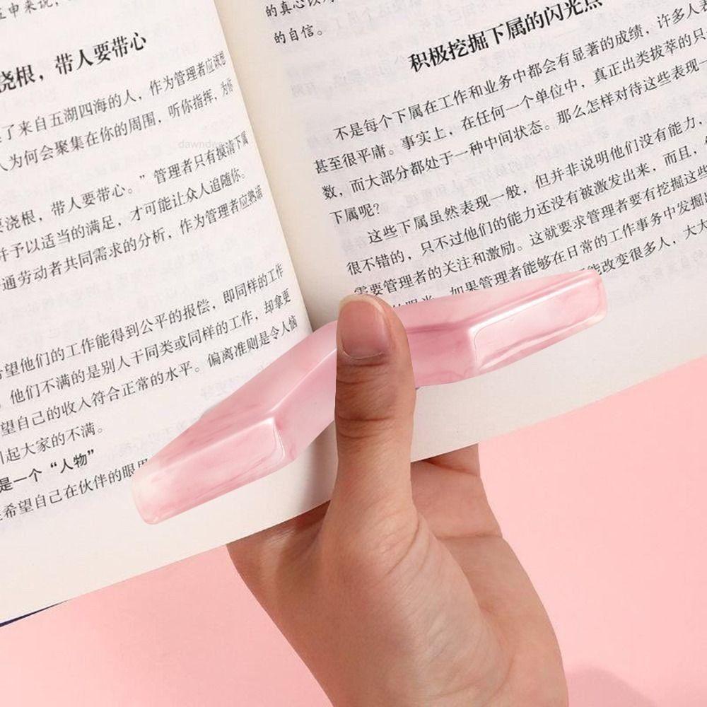 Resin Thumb Book Support 6 Colors Bookmark Creative Reading Aid  Adult Children