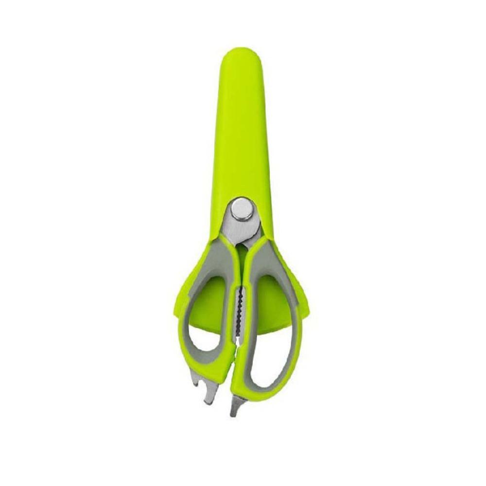 Ergonomic Handles Refrigerator Magnetic Scissors with Protective Cover Kitchen Scissor  Fish