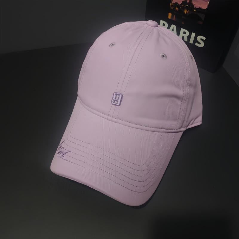 Versatile face small sunshade baseball cap women's sunscreen letter embroidered cap men's outdoor leisure hat
