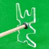 Universals Pool Queues Rest Stand Shatterproofed Acrylic Billiard Cue Holder Pool Cue Bridge Resting Billiard Accessory
