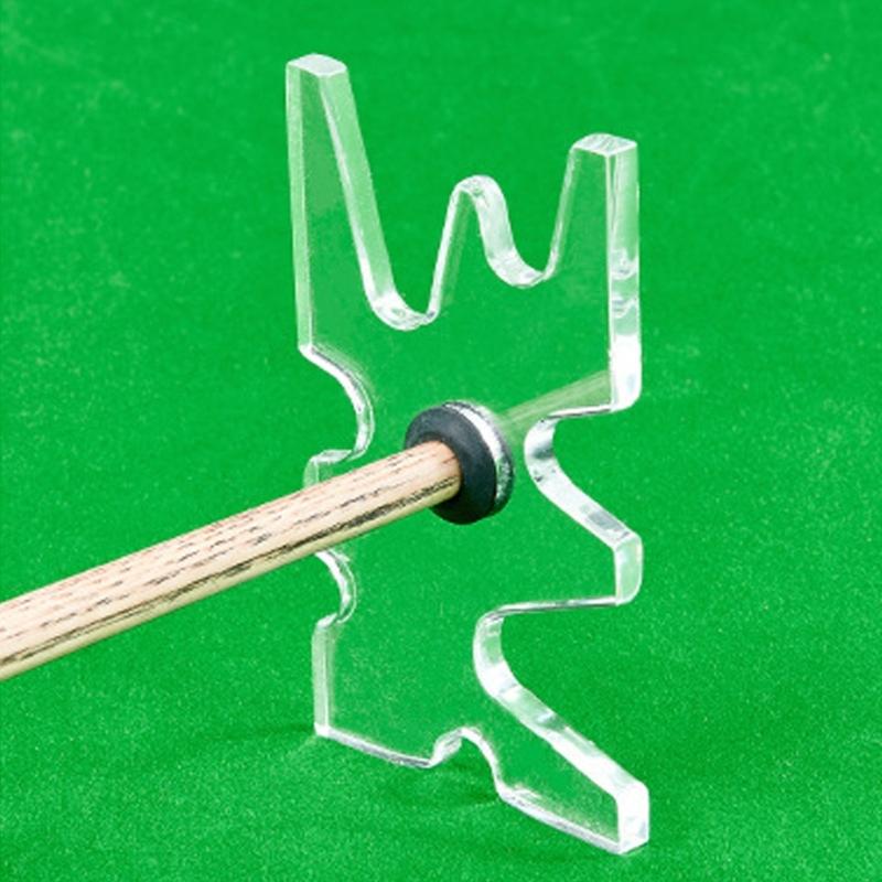 Stable Adjustable Bridge Head Holder Impact Resistant Transparents Acrylic Billiard Cue Stand billiards equipment