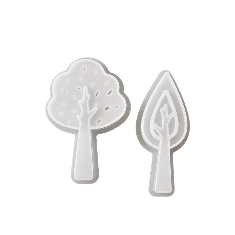 DIY Tree Candle Silicone Mold Gypsum Aromatherapy Leaf Candle Holder Desktop Display Resin Epoxy Mold Home Decoration Storage