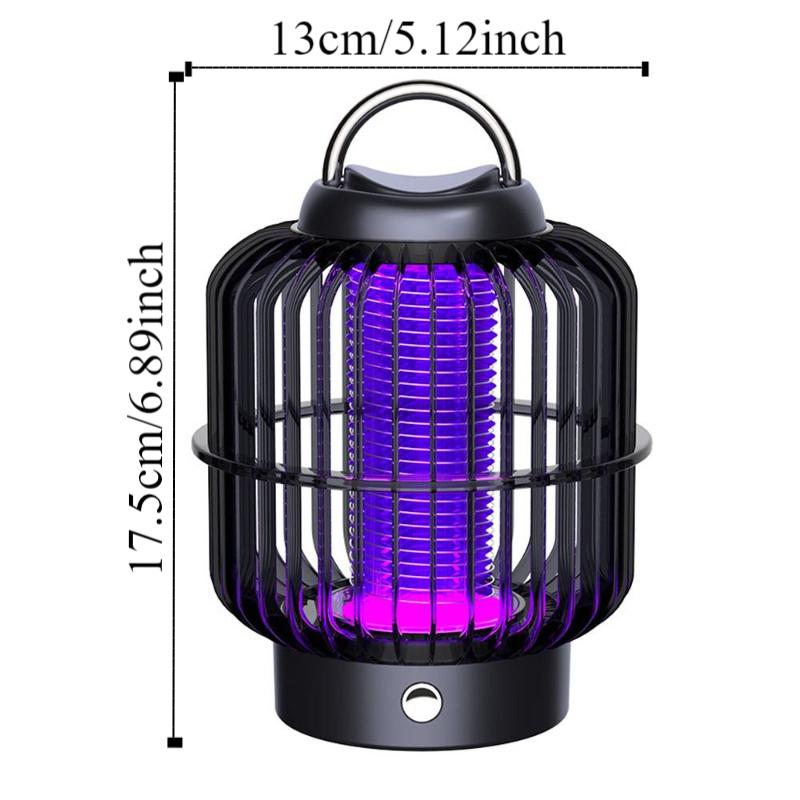Mute Mosquito Lamp Safety Bug Zapper Trap Lamp Solar Power Mosquito Killer  Emergency