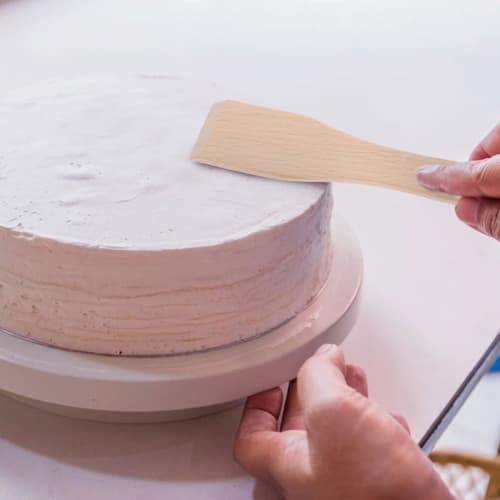 STOBAZA 5-Piece Small Wooden Spatula, Butter Cake Spatula, Cream Spatula, Wooden Cake Scraper, Mini Turner, Cooking Shovel, Multipurpose Spatula for H