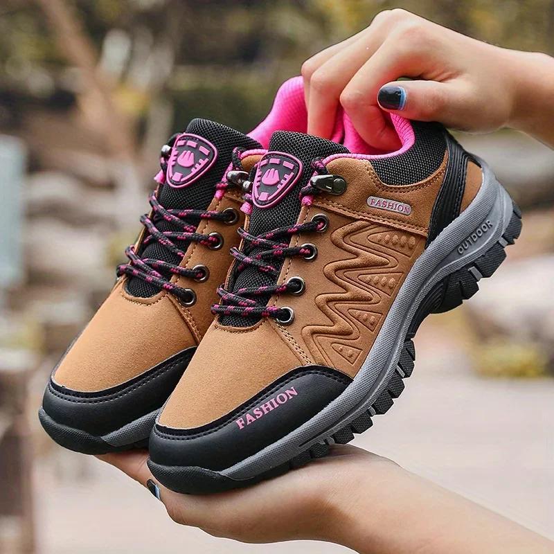 Women's Outdoor Sneakers Fashionable Non Slip Durable Hiking Shoes High-quality Design Platform Low Cut Casual Women's Shoe