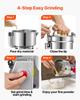 Electric Grain Mill Grinder, 800g Commercial Spice Grinders, High Speed 2100W Stainless Steel Pulverizer Powder Machine, for Dry Grains, Spices,