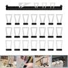 28pcs Adjustable Dovetails Marking Gauges Set Dovetails Template with Metric & Inches  scale  for Woodworking Projects