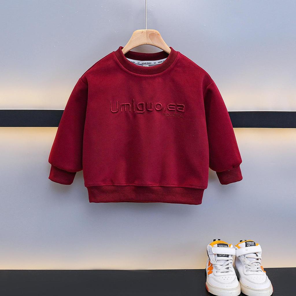 Boys' 2025 Korean Style Autumn Sweatshirt - Cool, Handsome Casual Top