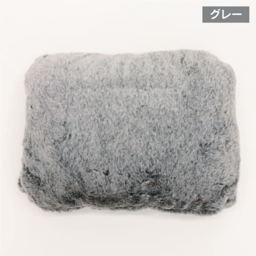 Hiro Corporation Heat-Retaining Hot Water Bottle, Gray, Fluffy, Rechargeable, Energy-Saving