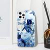 Ocean Starfish Sea Turtle Shark Phone Case For Iphone 17 Air 16 15 Plus 16E 14 Pro Max 13 Mini 12 11 7 8 SE Fundas Soft Back Cov