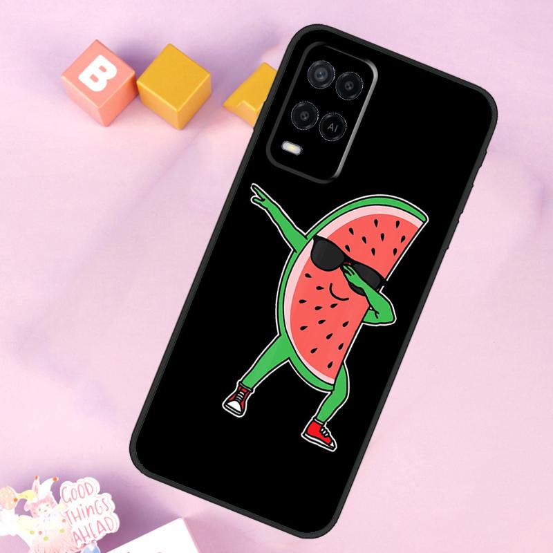 Cute Summer Fruit Watermelon Case For Oppo A98 A78 A18 A38 A58 A74 A94 A54 A15 A17 A57 A6 A5 Pro A16 A76 A96 A40 A60 A80