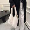 Korean Style Winter 2025 Plush Handbag - Versatile Single Shoulder, Large Capacity, Chinese Design