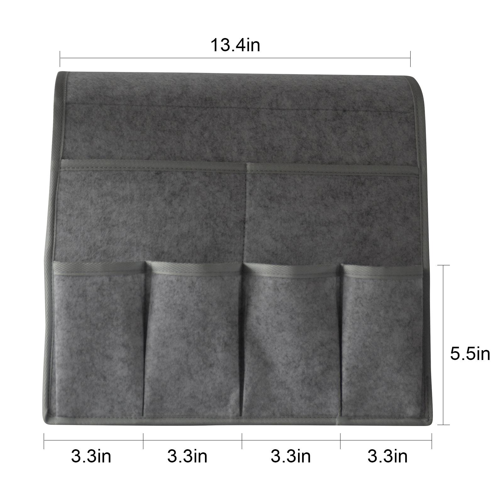 

Держатель пульта дистанционного управления, нескользящий органайзер для подлокотника дивана с 7 карманами, подвесная сумка для хранения в кресле для телевизора, пульта, телефона, журнала