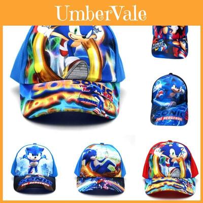 Sonic The Hedgehog Kids Adjustable Baseball Cap Moisture Absorbing Cotton Sunshade Hat