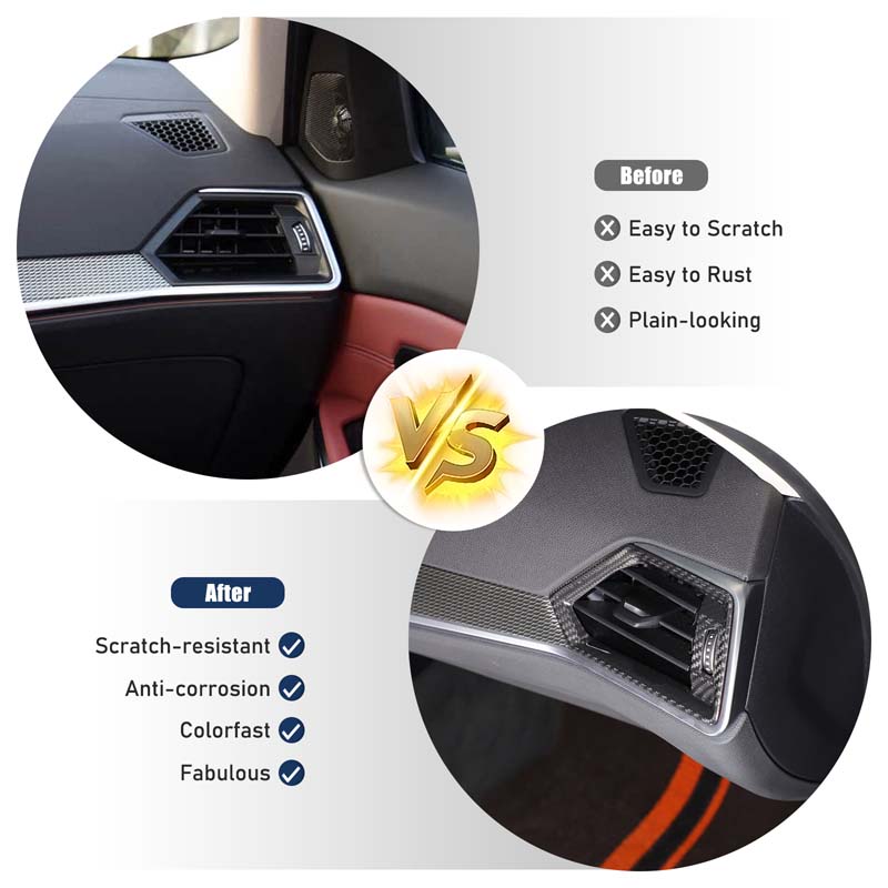Real Carbon Fiber For BMW 3 Series G20 G21 G28 2020-2026 Car Side Air Conditioning Vent Outlet Cover Trim Car Accessories