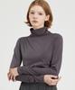 YJACK W_More Attention Drape Mock Neck Long Sleeve T-Shirt (120Gsm) Ljt1731L (B Type)