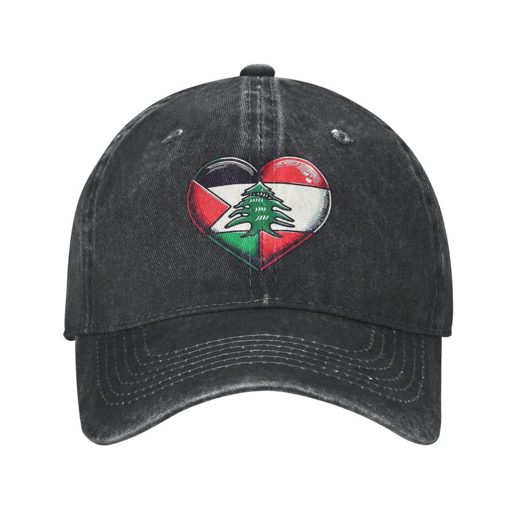 Lebanon Flag Heart Accessories Baseball Caps Unisex Casual Caps Hat Adjustable Trucker Hats Snapback Cap