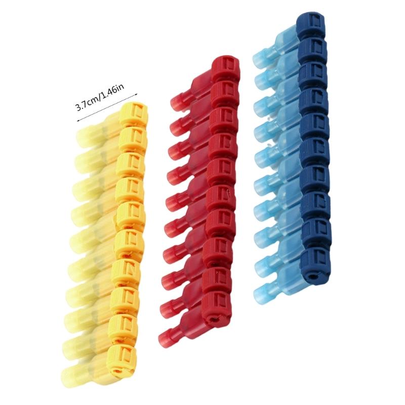 60pcs Electrical T-Tap Connectors with Insulated Male Quick Disconnects for Cord