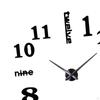 Clock Detachable Frameless Silent Hanging Digital DIY Acrylic Home Decoration Living Room