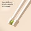 2 Pairs Cute Animal Training Chopsticks for Beginners Durable PP Plastic, Green Dinosaur Beige Bear Design, Ergonomic Grip