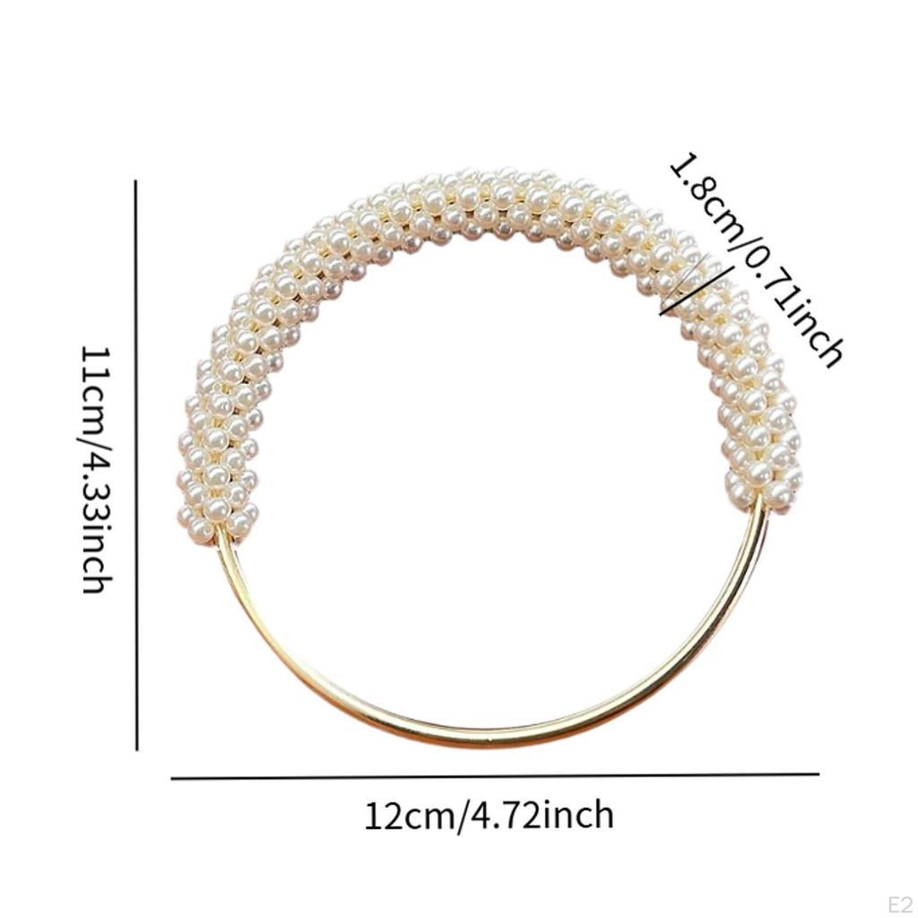 Pearl Handbag Handle Bag Chain Decorative Replacement Compact Size Supplies Clutch Ring for