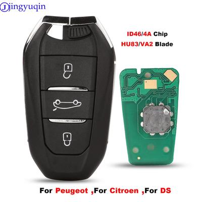 Jinyuqin Smart Keyless Go Funkschlüssel 433MHz Für Peugeot 308 408 508 5008 Citroen C4 C4L DS4 DS5 4A ID46 Chip 434MHz Keyless