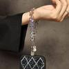 Luxuriöse Kristallperlen-Ketten-Handgelenktasche & Schlüsselanhänger-Anhänger