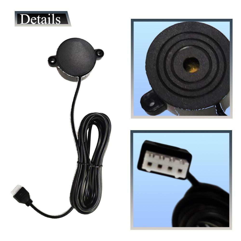 EU Europe Car License Plate Frame Car Parking Sensor Kit Auto Reverse Radar Sensor Buzzer 12V Driving Reversing