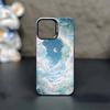 Golden Stars Moon Nebula Pink Phone Case For iPhone17,16,15,14,13,12,11 Plus,Pro Max Black Matte Shockproof Cover